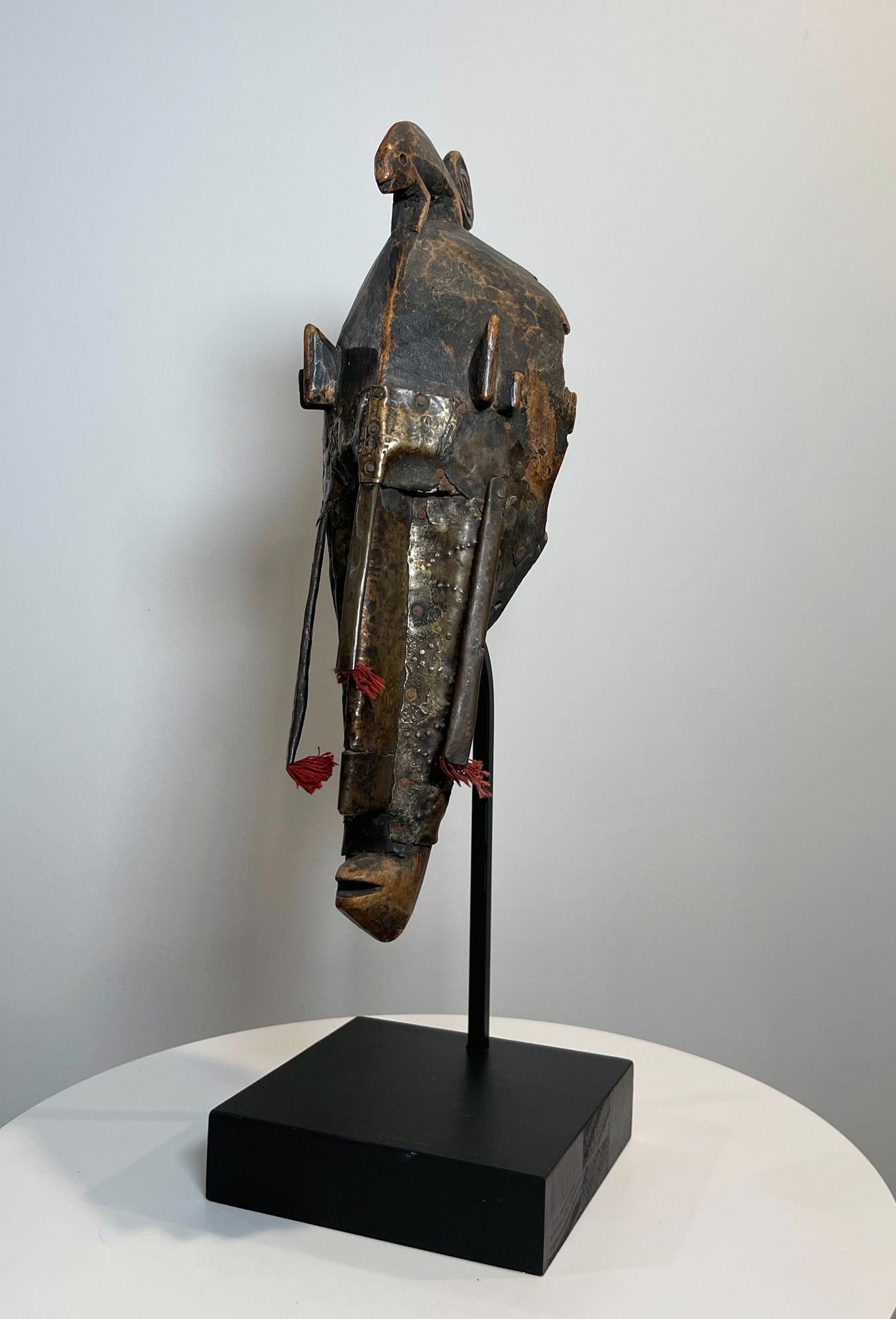 Ceremonial dance MARKA mask, Mali circa 1930’s. Collection Agogue, Paris, France In Good Condition For Sale In Encino, CA