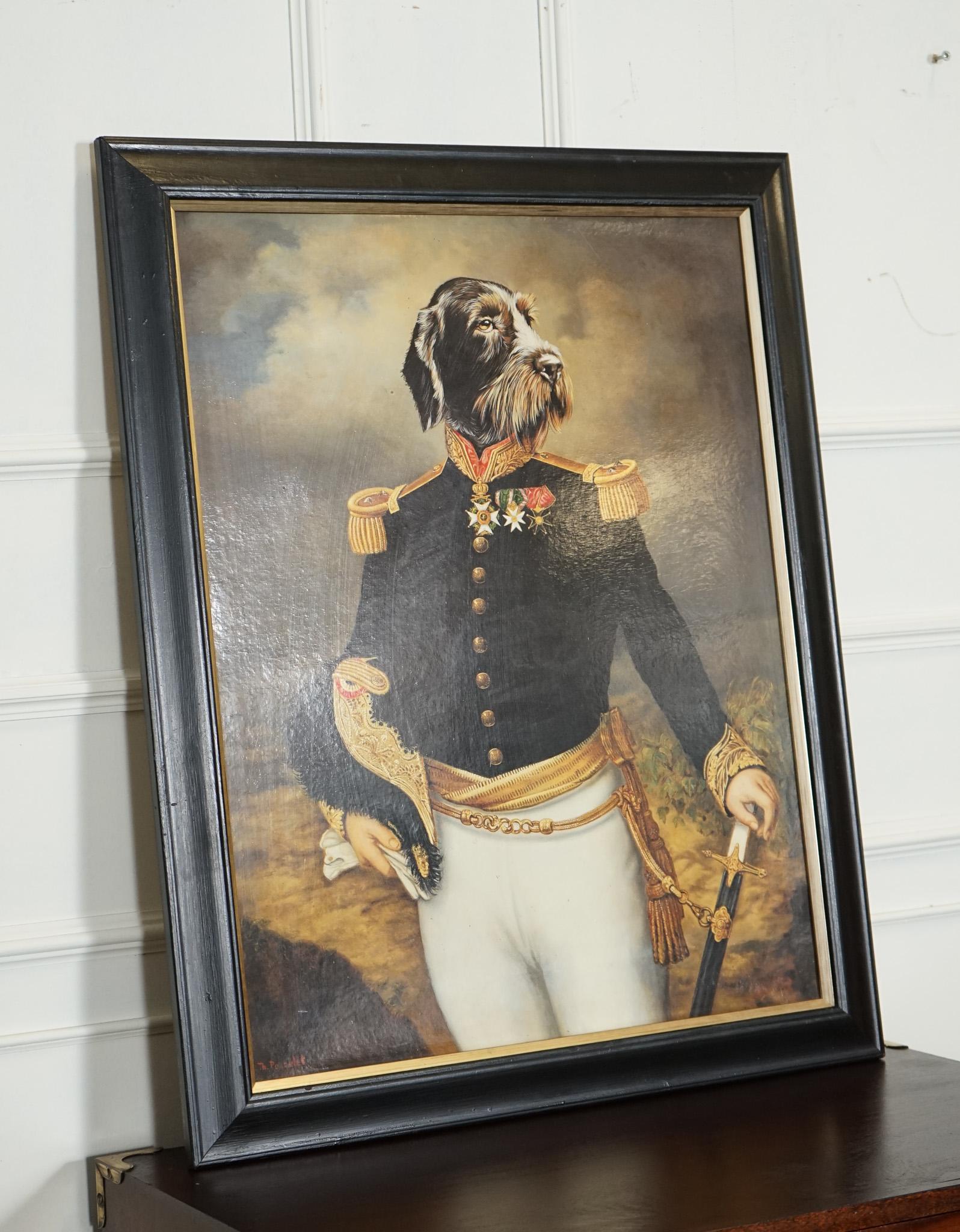 Britannique Robe CÉREMONIAL FRAMÉÉE PONCELET ART PRiNT NOIR ET OR en vente