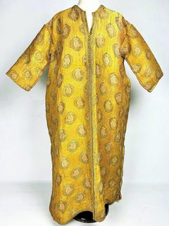 Ceremonial kaftan from Fez in gold thread brocade - Morocco, 19th century
