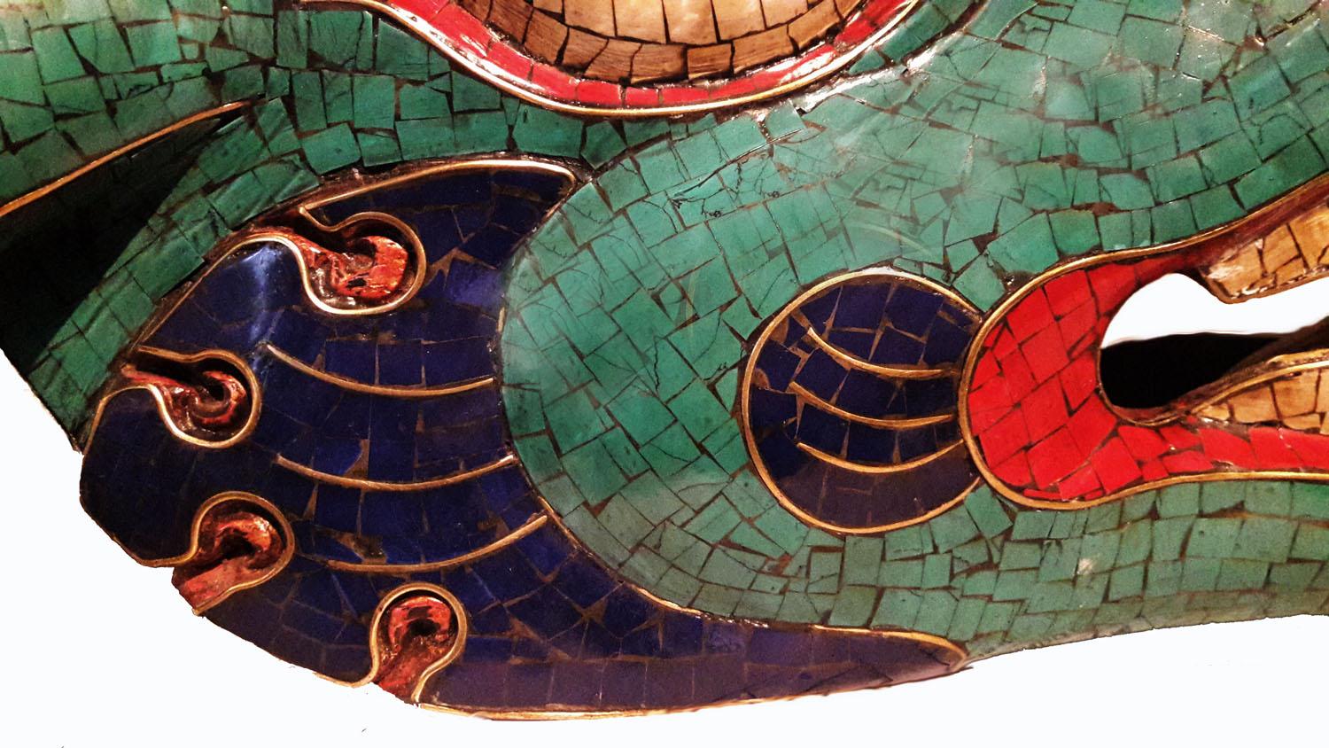 Mosaic Ceremonial Ox Mask from Bhutan