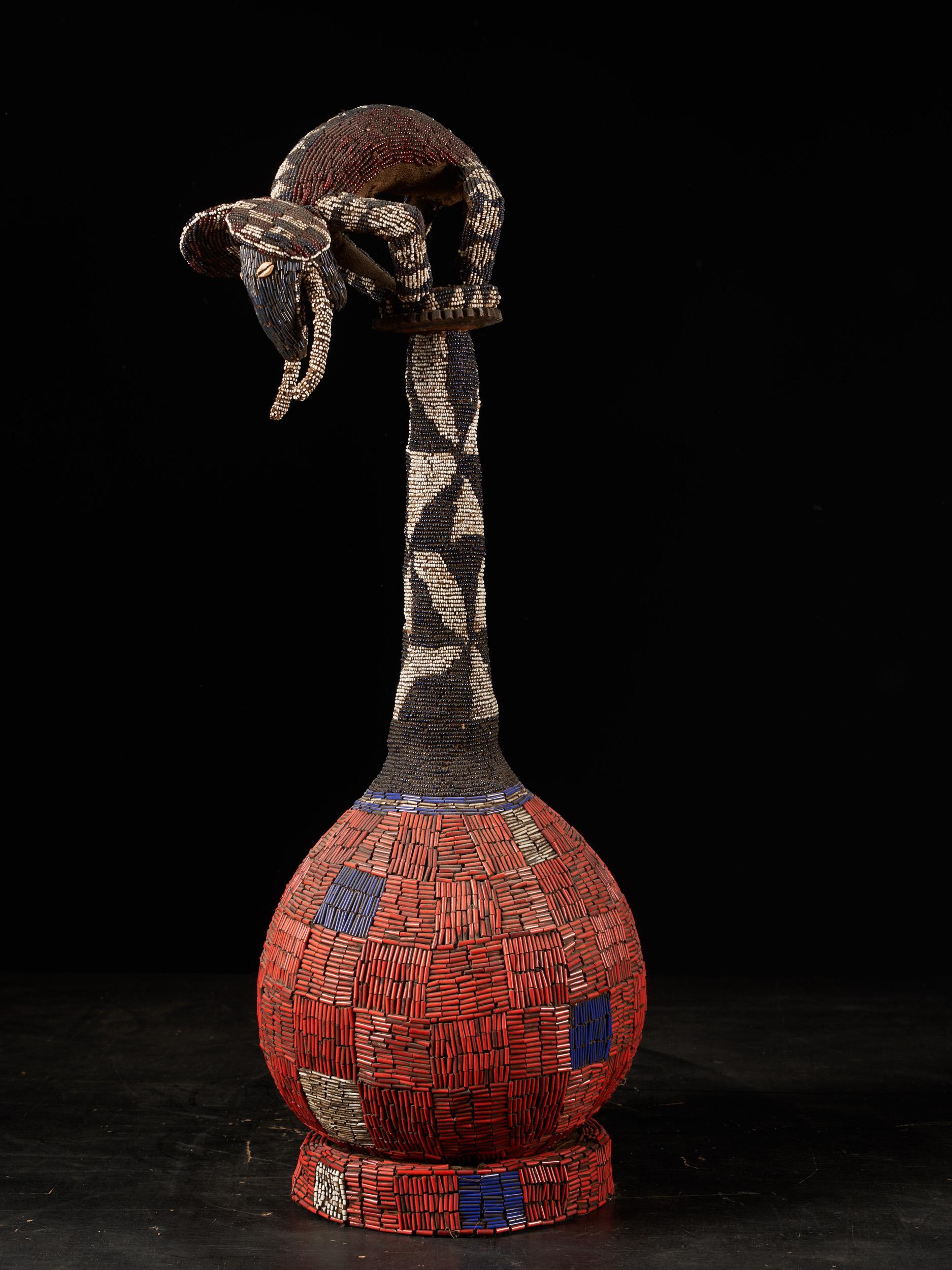 Cameroonian Ceremonial Palm Wine Vessel from the Cameroon Grasslands