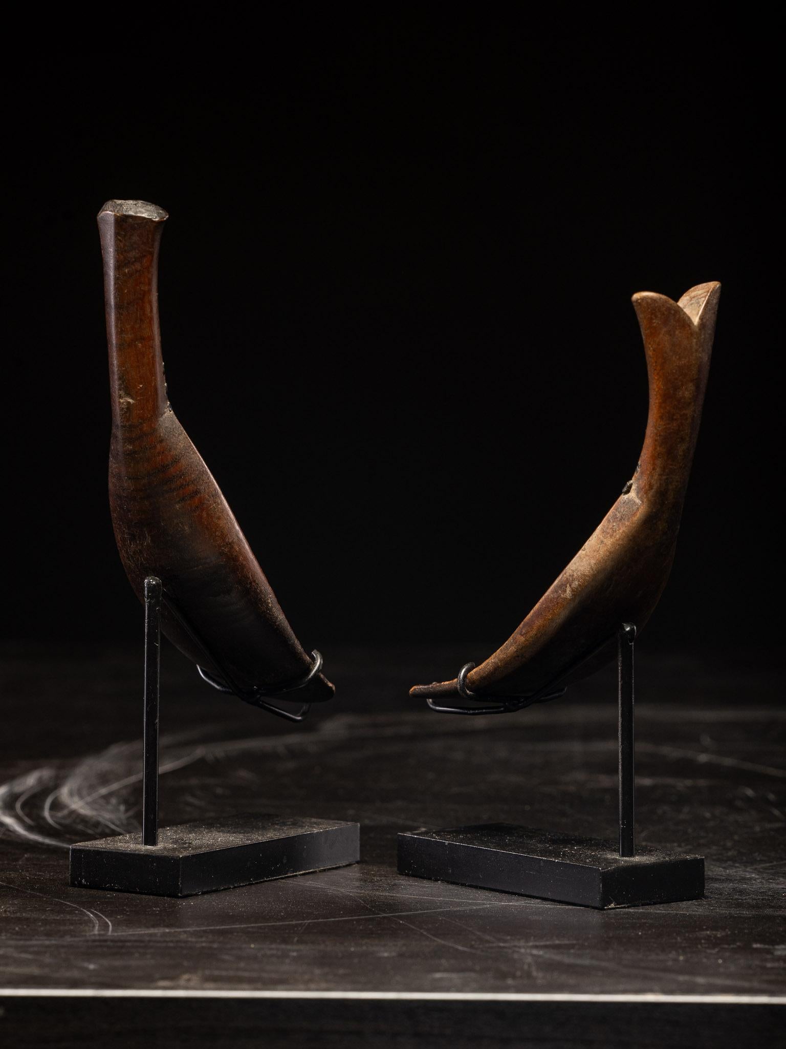 Hand-Carved Ceremonial Rice Spoon Toraja Culture, Celebes Island (Sulawesi), Indonesia For Sale