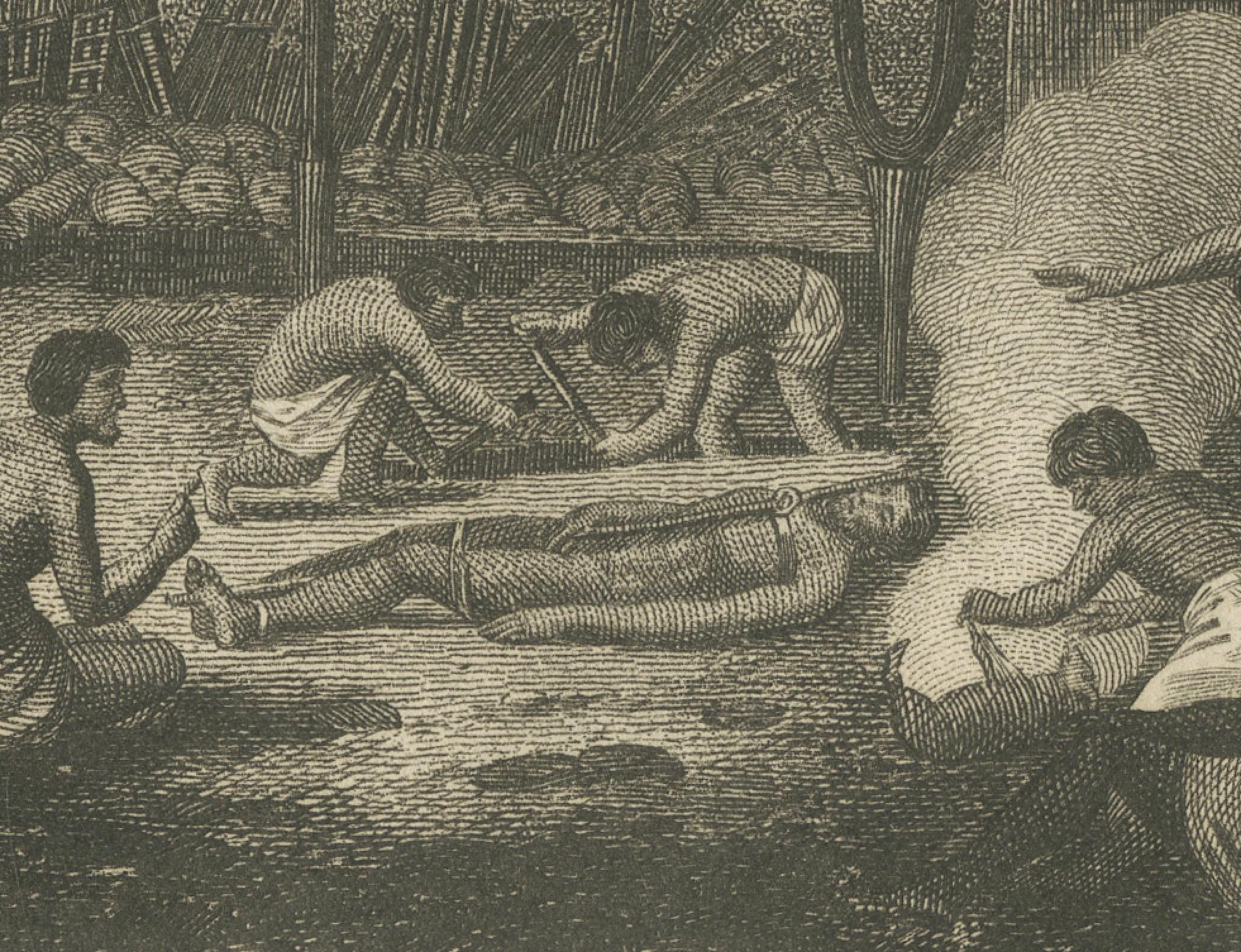 Engraved Ceremonial Rites: A Human Sacrifice in Otaheite (Tahiti), 1801 For Sale