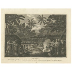 Zeremonielle Riten: Ein Menschenopfer in Otaheite (Tahiti), 1801