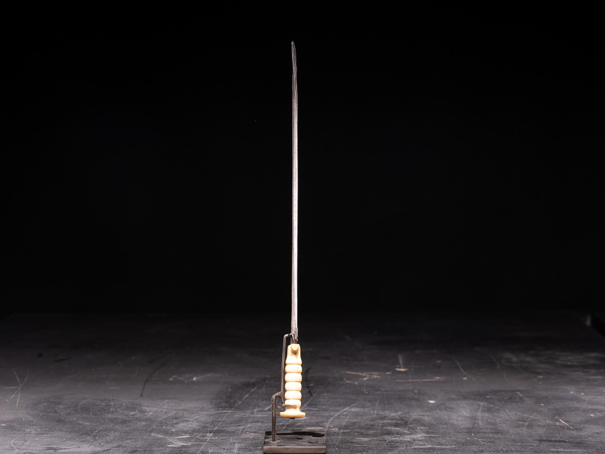 Congolese Ceremonial Sickle knife with design handle, Zande People, DRC.