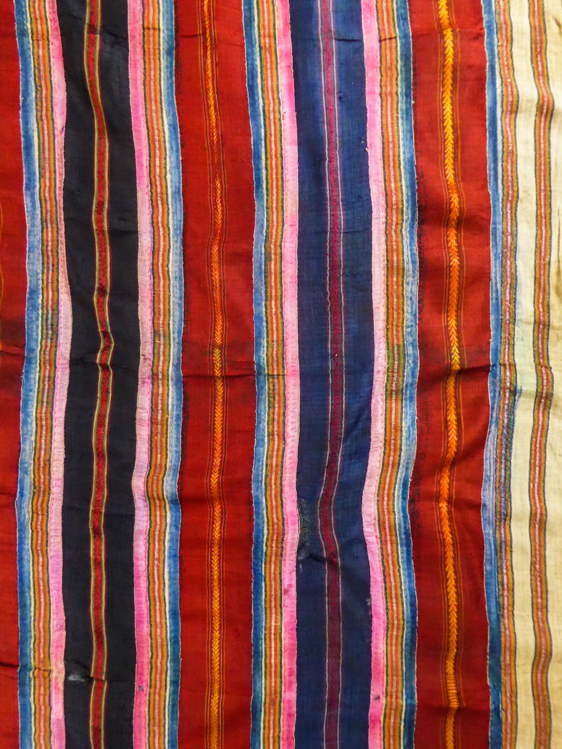 Ceremonial Silk Ribbons Shawl -Tunisia Circa 1900/1950  4