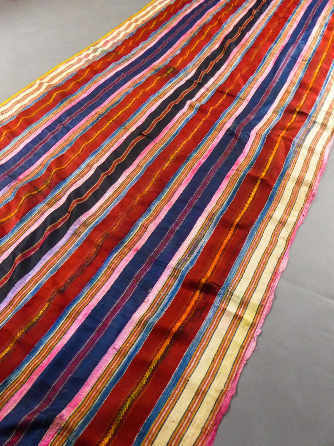 Ceremonial Silk Ribbons Shawl -Tunisia Circa 1900/1950  5