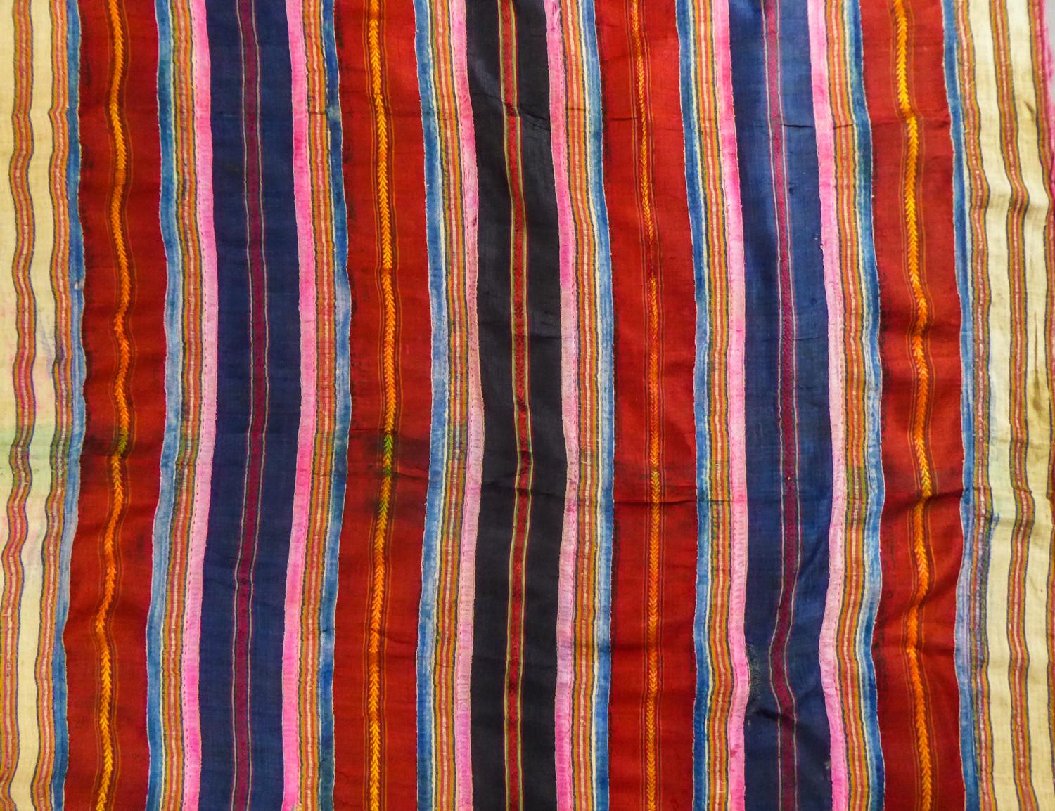 Ceremonial Silk Ribbons Shawl -Tunisia Circa 1900/1950  6