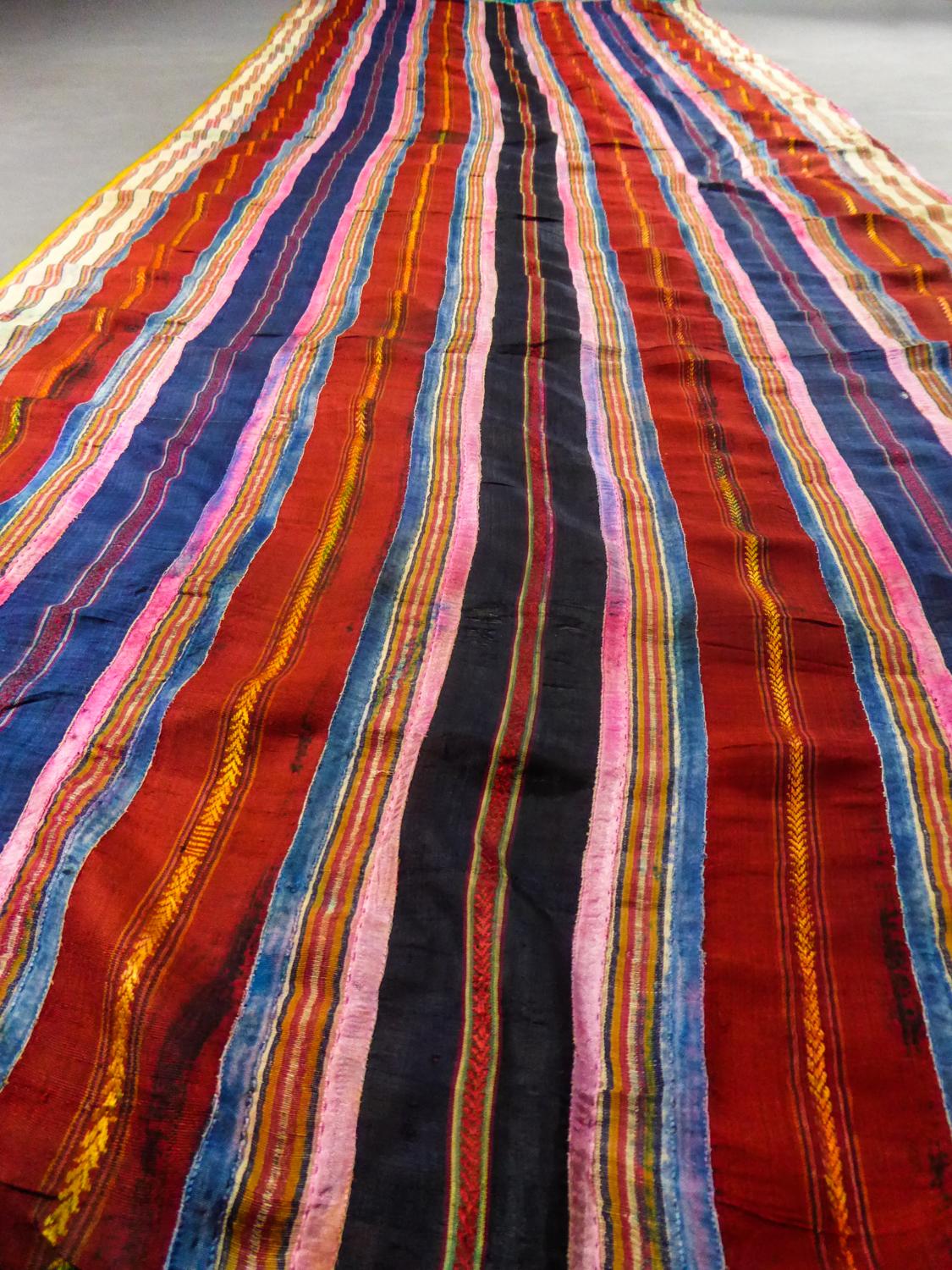 Ceremonial Silk Ribbons Shawl -Tunisia Circa 1900/1950  7