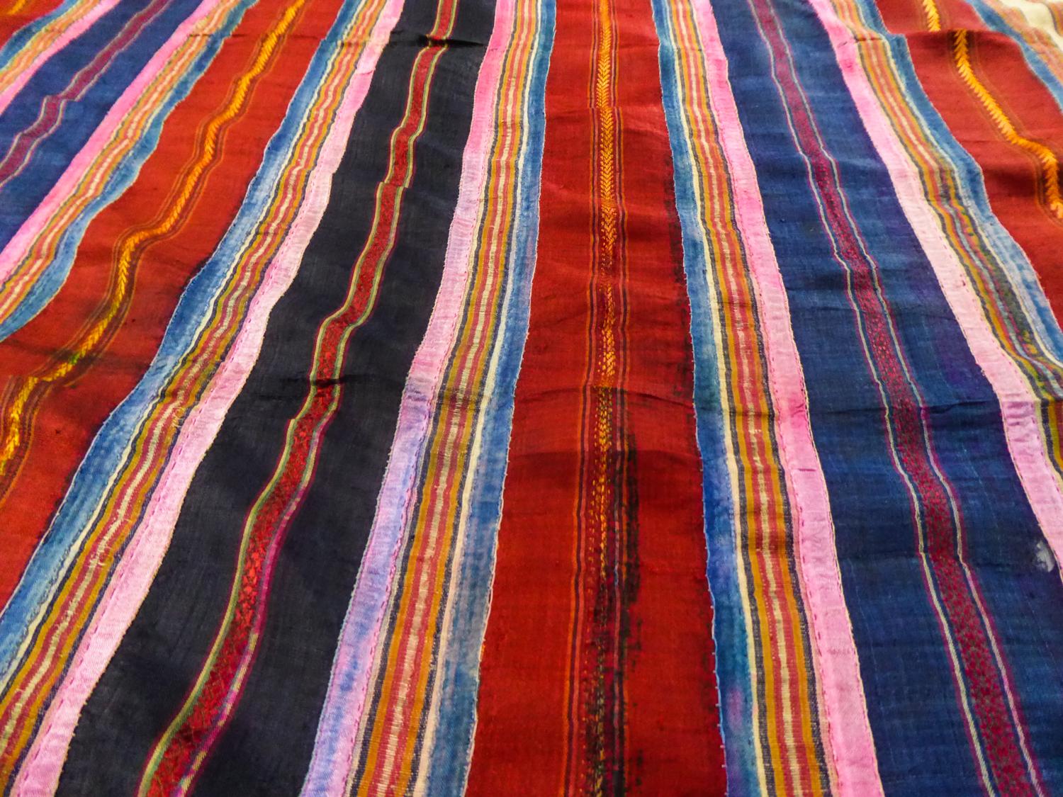 Ceremonial Silk Ribbons Shawl -Tunisia Circa 1900/1950  8