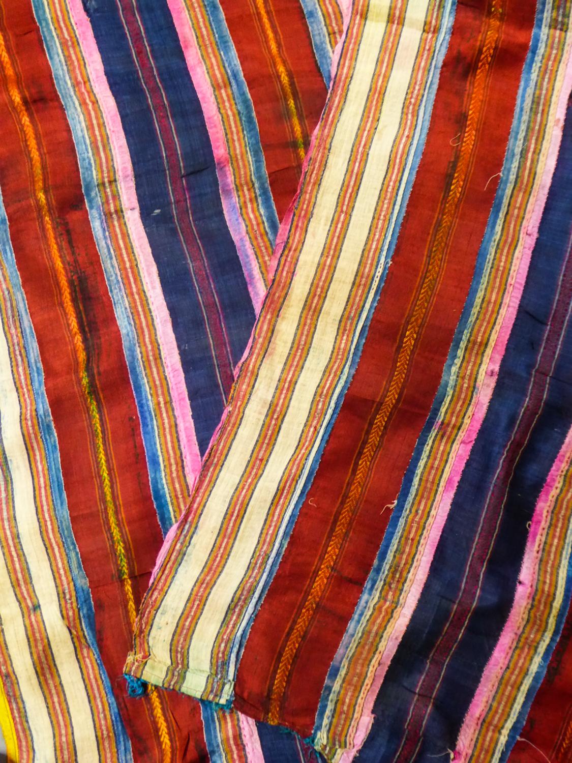 Ceremonial Silk Ribbons Shawl -Tunisia Circa 1900/1950  11
