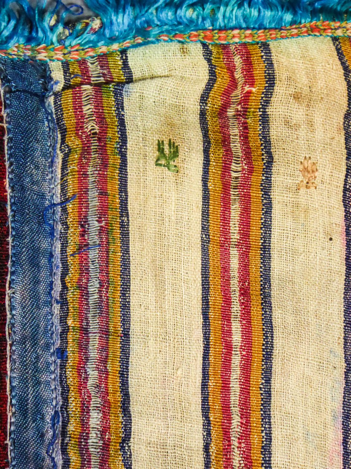 Ceremonial Silk Ribbons Shawl -Tunisia Circa 1900/1950  2