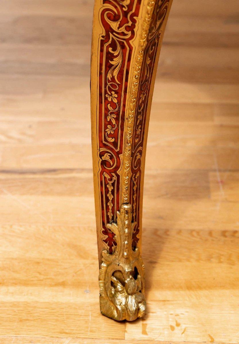 French Ceremonial Table Marquetry André Boulle - Violin Shape - Period: XIXth For Sale