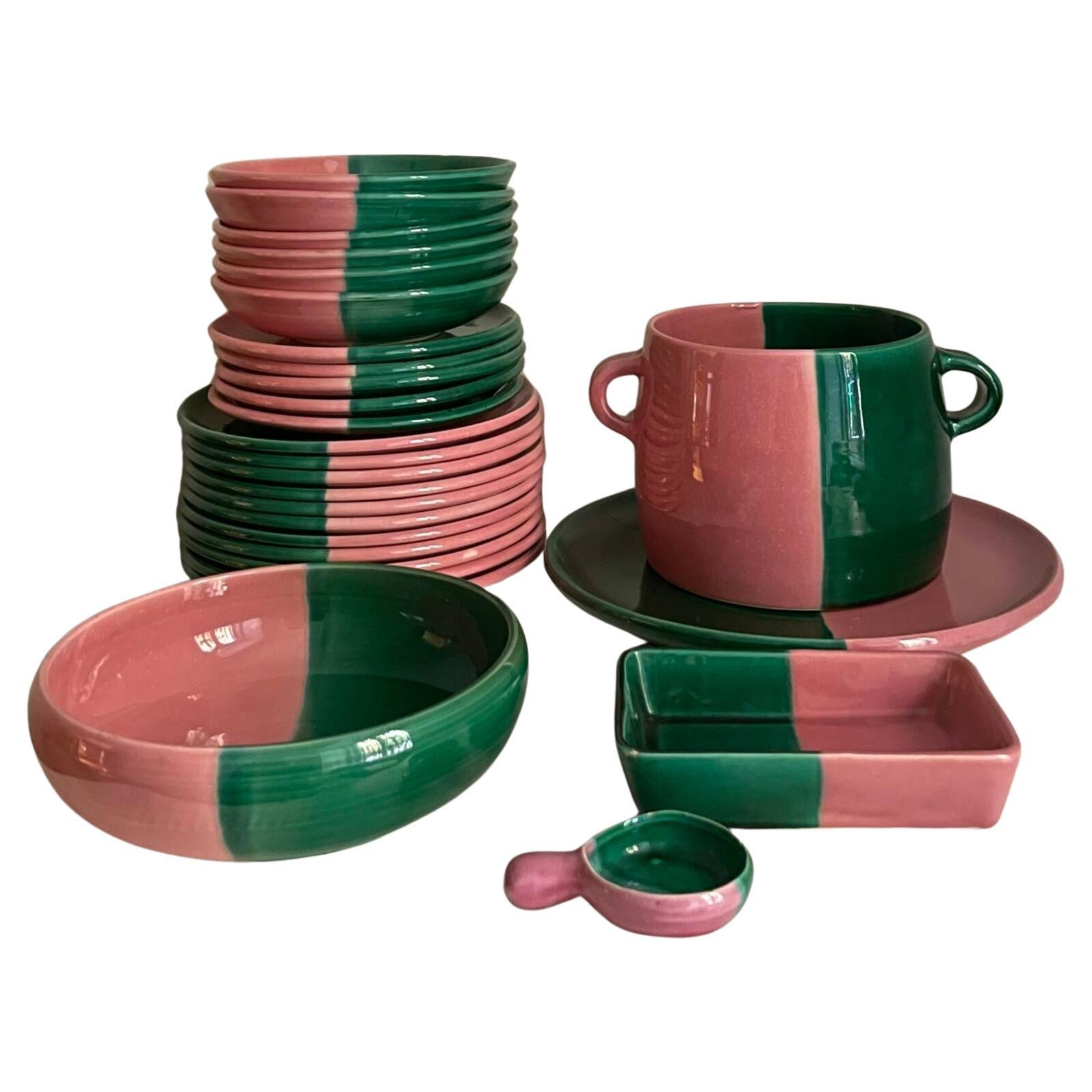 Set di stoviglie in ceramica di Cerenne Vallauris AM