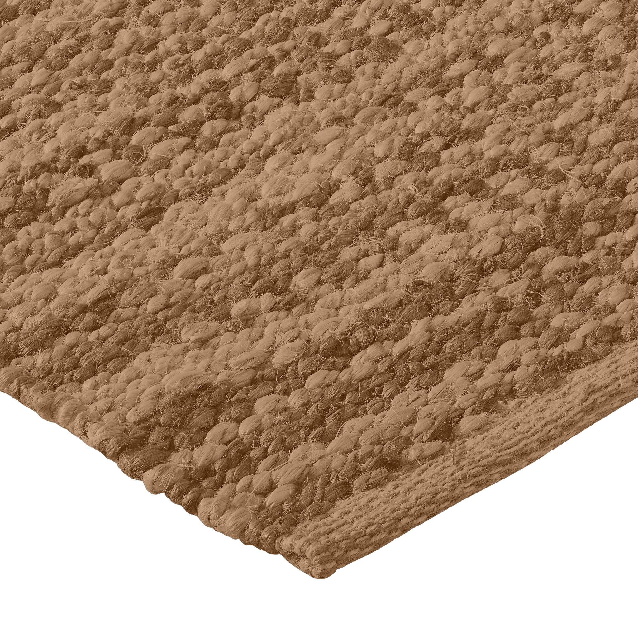 Ceres 6x9ft mocha 100% handgesponnene Jute Ranken Design Luxus handgewebten Teppich im Angebot 1