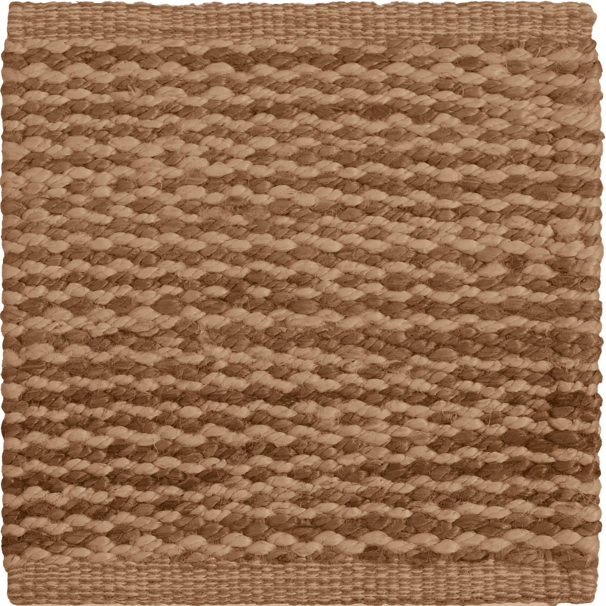 Hand-Woven Ceres 8X10ft Mocha 100% Handspun Jute Twines Design Luxury Handwoven Rug For Sale