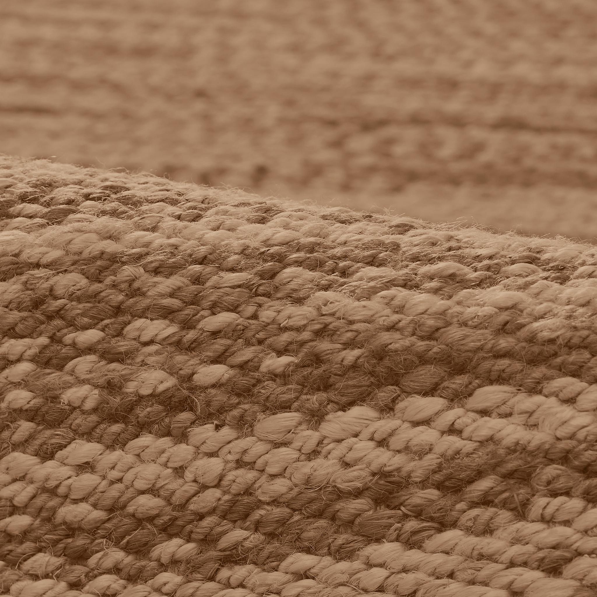 Ceres 9x12ft mocha 100% handspun jute twines design luxury handwoven rug In condizioni Nuovo in vendita a New York, NY