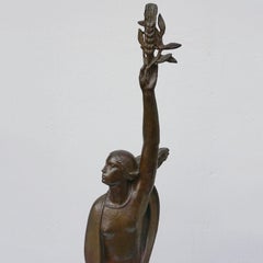 'Ceres' an Art Deco Bronze Sculpture by André Bizette-Lindet