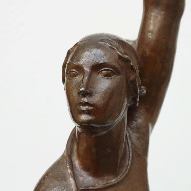 'Ceres' an Art Deco Bronze Sculpture by André BizetteLindet For Sale