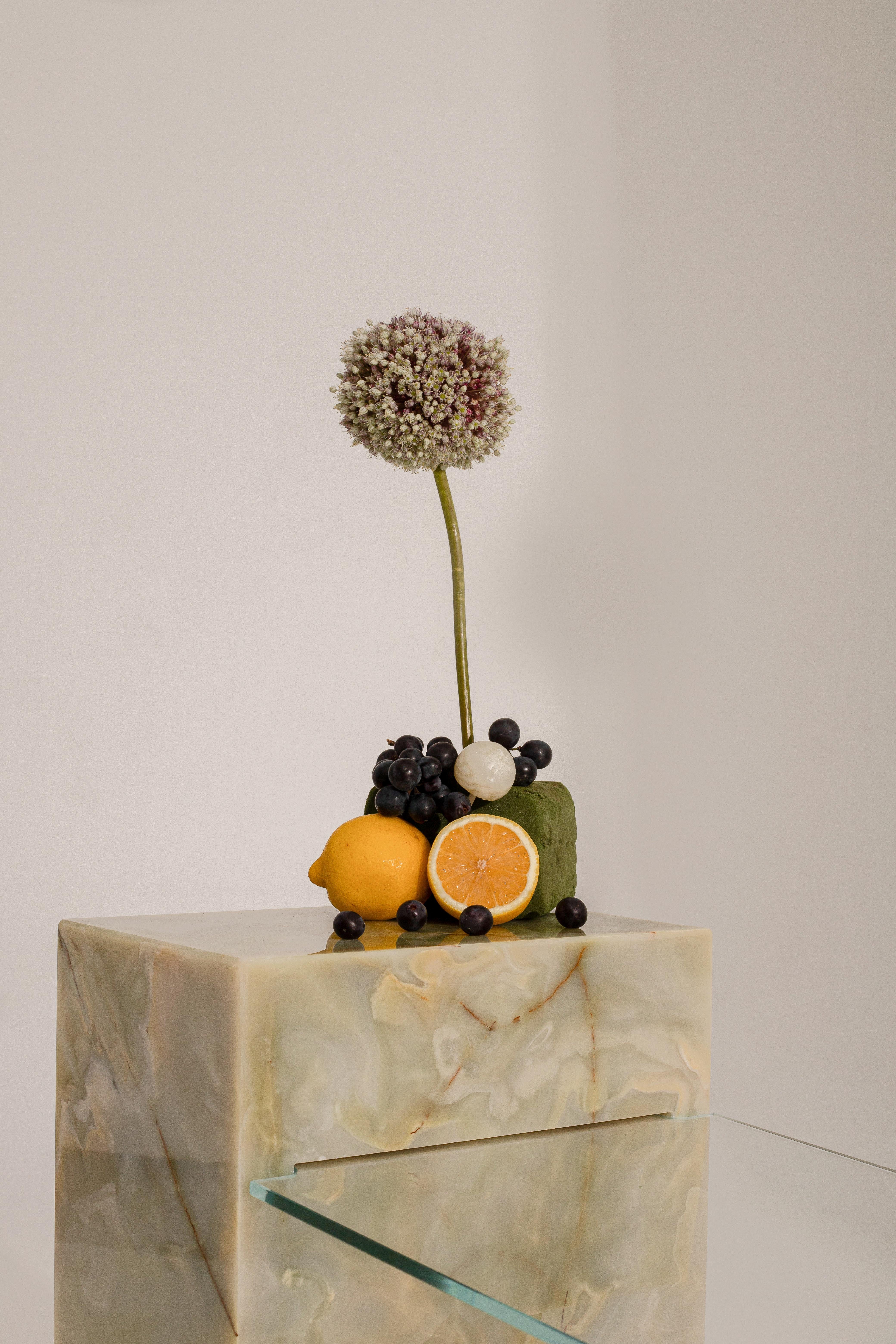 Autre Table d'appoint Ceres en onyx vert par RAFFINATO en vente