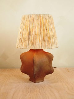 Cereus Lamp Raffia Shade (Small) by Nani Goods Contemporary Ceramic Cactus Lamp