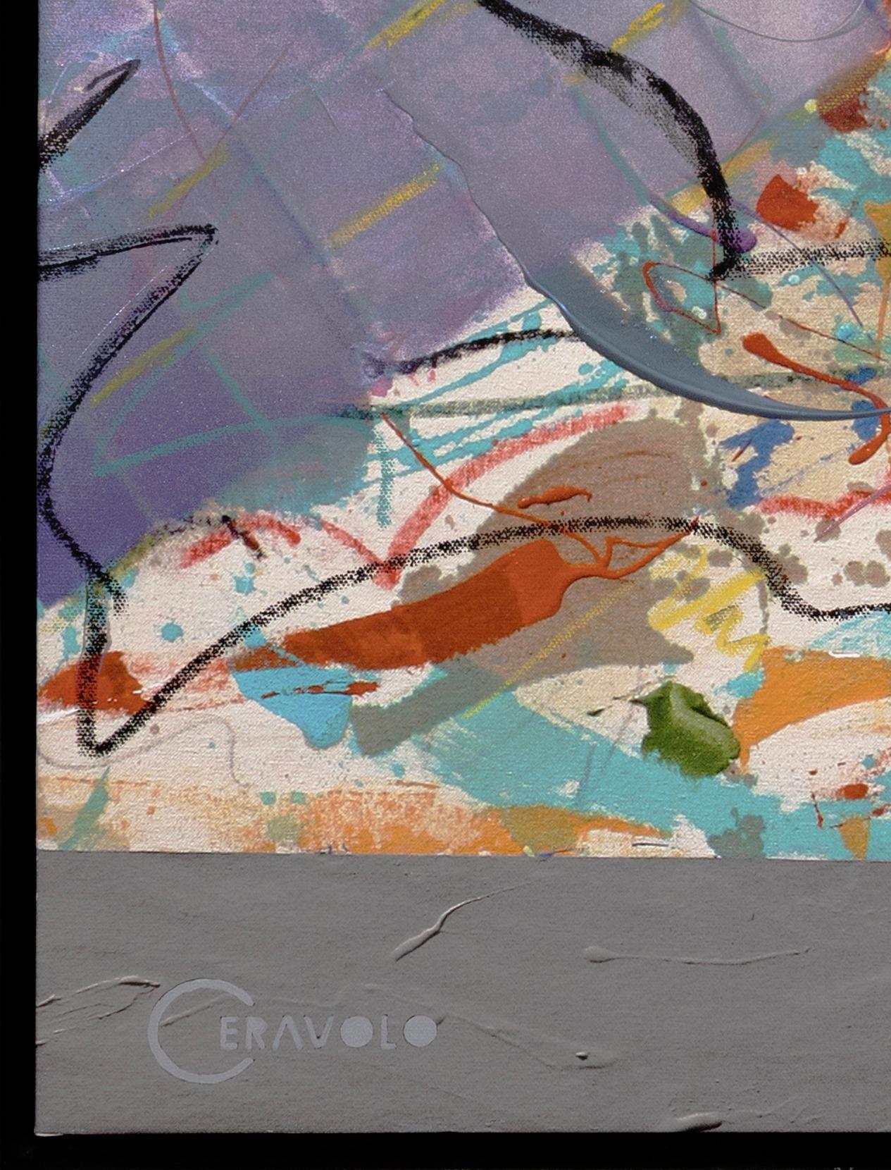 Cerevolo Pintura La Ciudad Rojo Firmado Arte Pop Urbano Pintura Acrílica Lienzo 2000 Siglo XXI y contemporáneo en venta