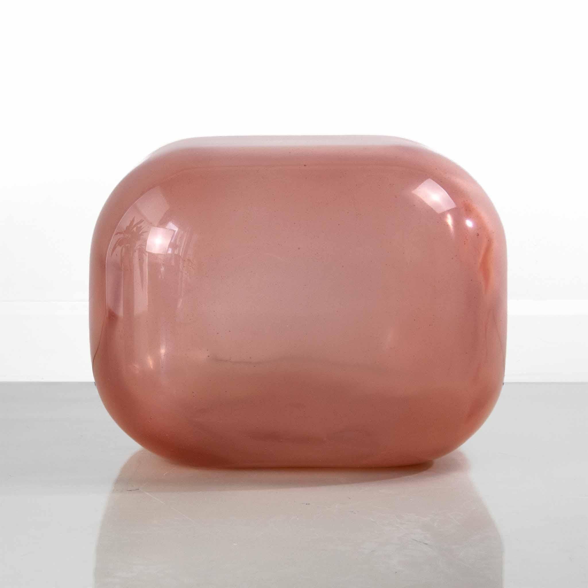 Post-Modern Cerise Oort Resin Side Table by Creators of Objects For Sale