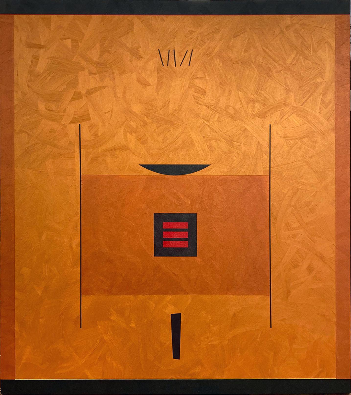 Cerj Lalonde Abstract Painting - BRONZE OFFERING XVI