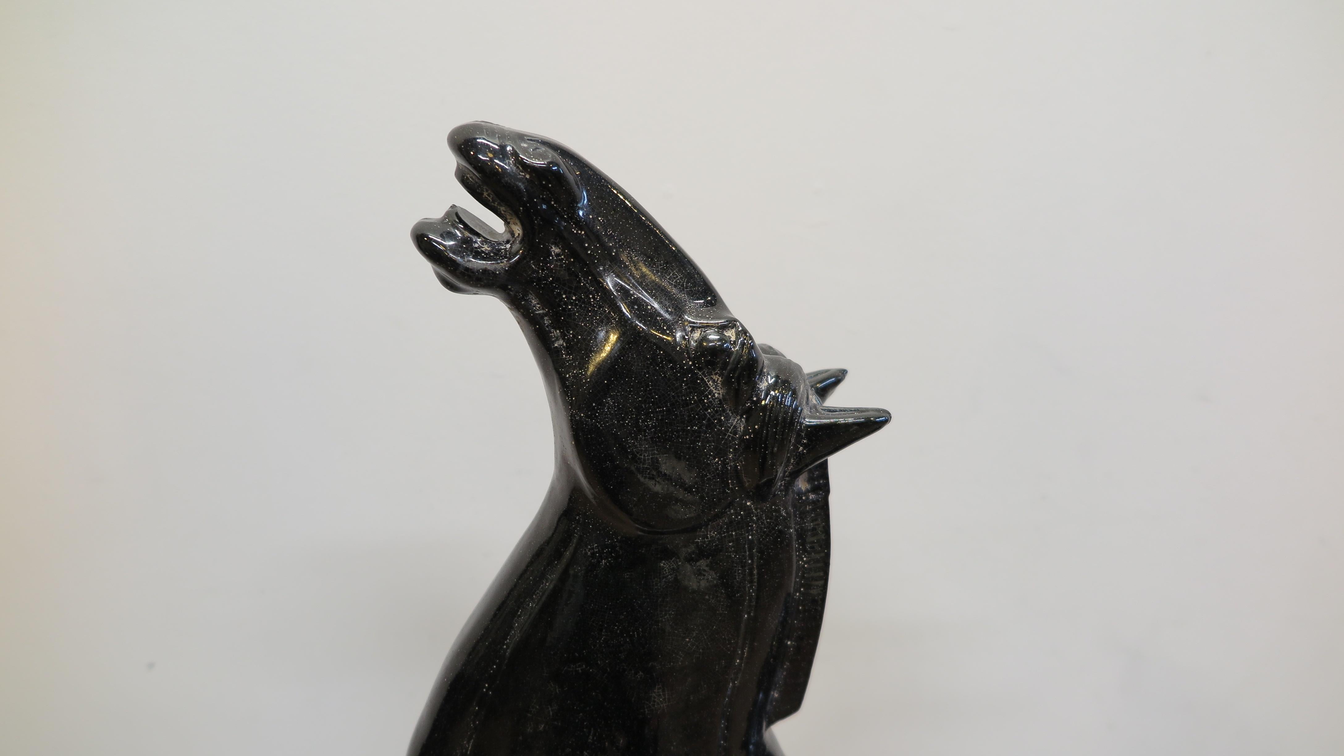 Qing Cermaic Horse Sculpture