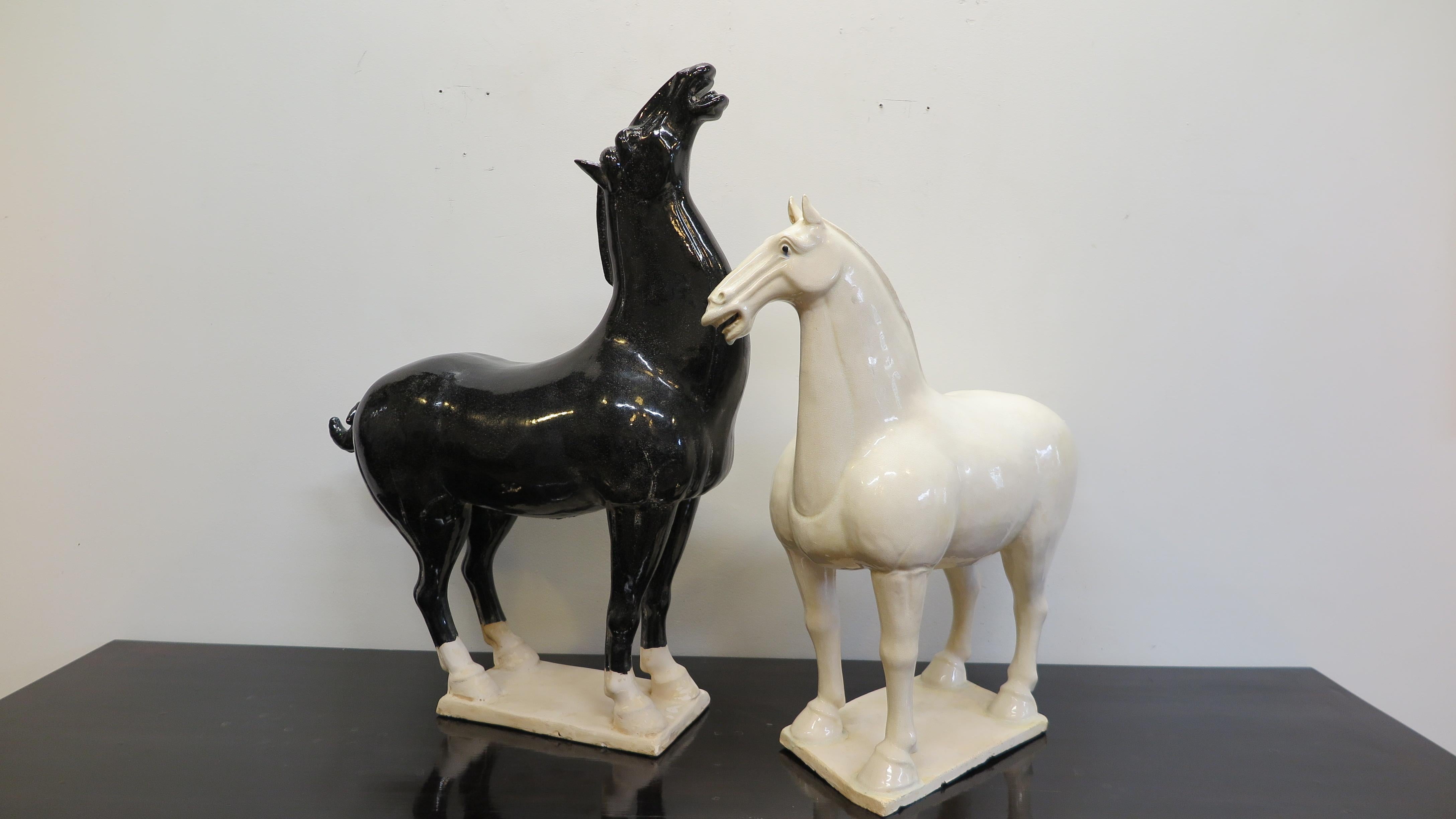 Ceramic Cermaic Horse Sculpture