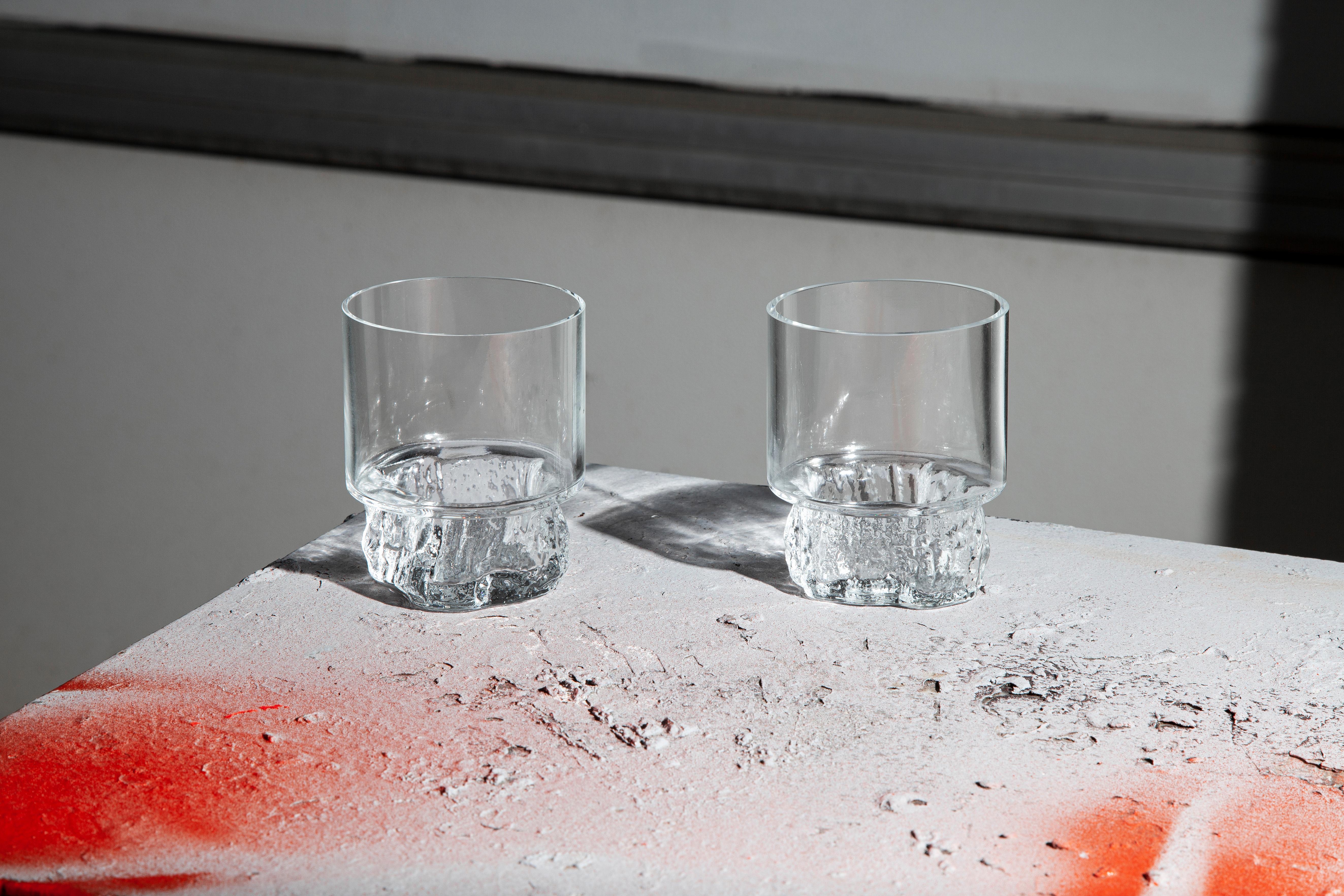 Cerne - Nature Marked Handmade Glass Set by Samuel Reis  In New Condition For Sale In Caldas da Rainha, PT