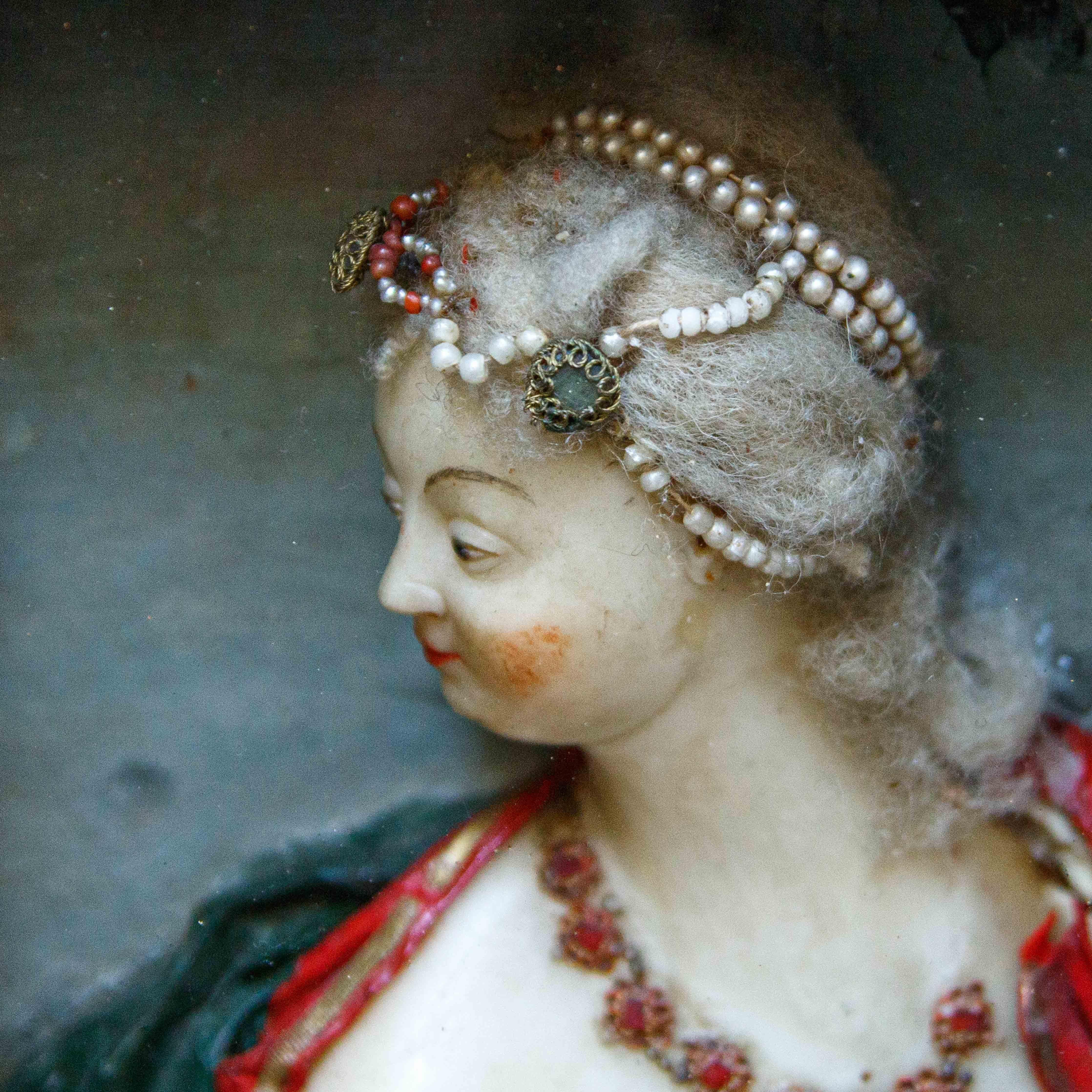 Ceroplástico alemán del siglo XVII, Busto de mujer Otro en venta