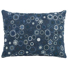 Cerritos Hand-Embroidered Accent Pillow in Dotted Pattern by CuratedKravet