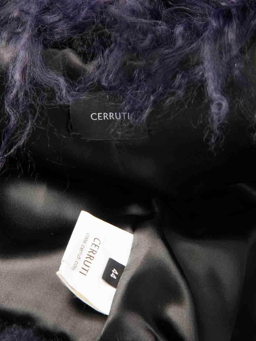 Women's Cerruti Navy Lamb Skin Fur Vest Size XXL For Sale