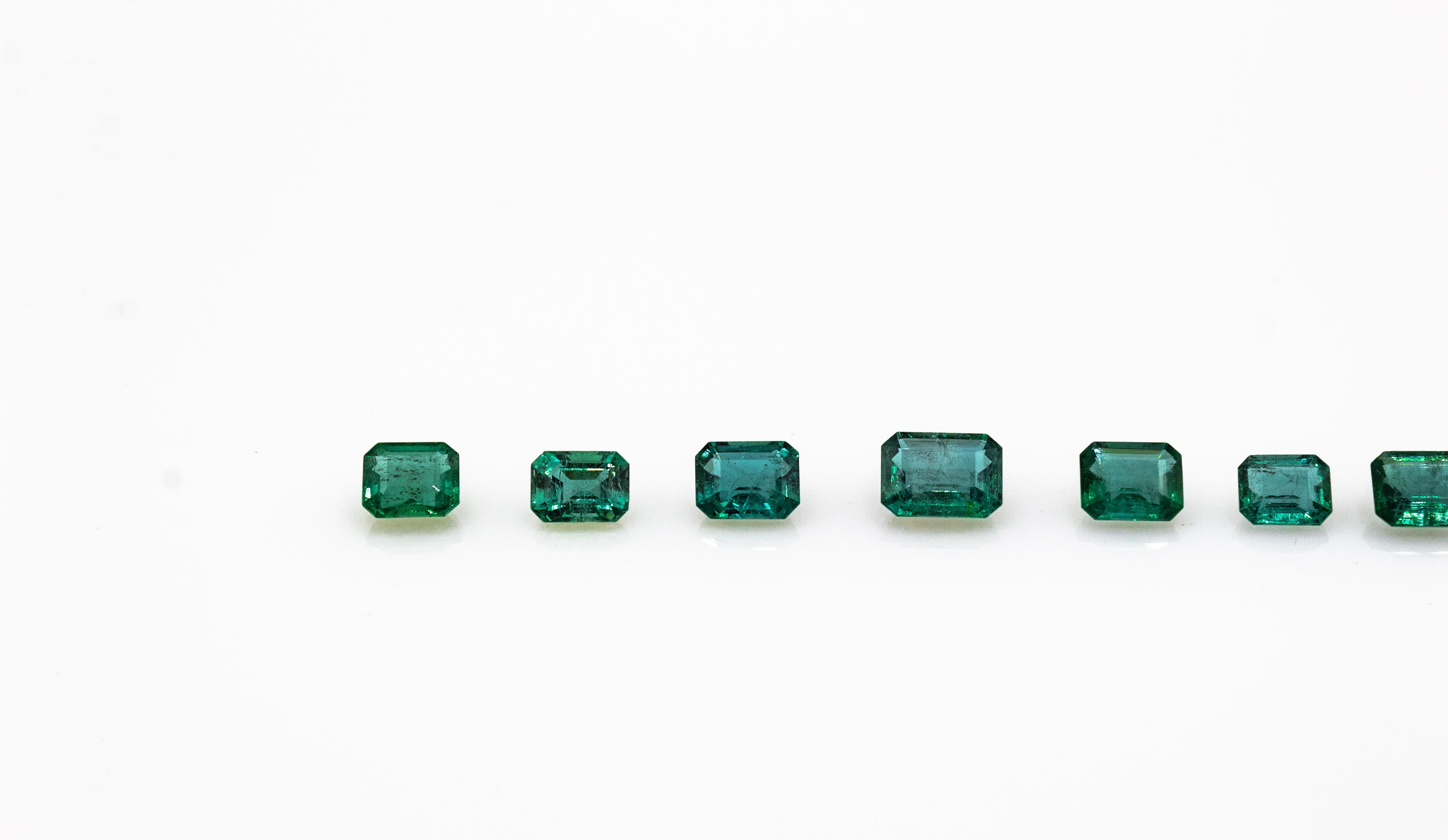 Certifiable Zambia Octagon Cut 2.98 Carat Emerald Loose Gemstone 2
