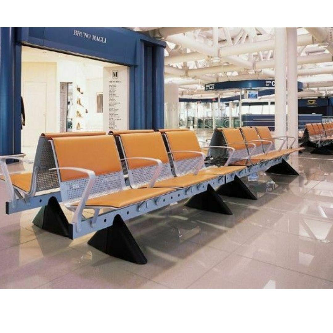 Certificated Two Seater Sofa Design Matteograssi for Fiumicino Airport, 1990 3