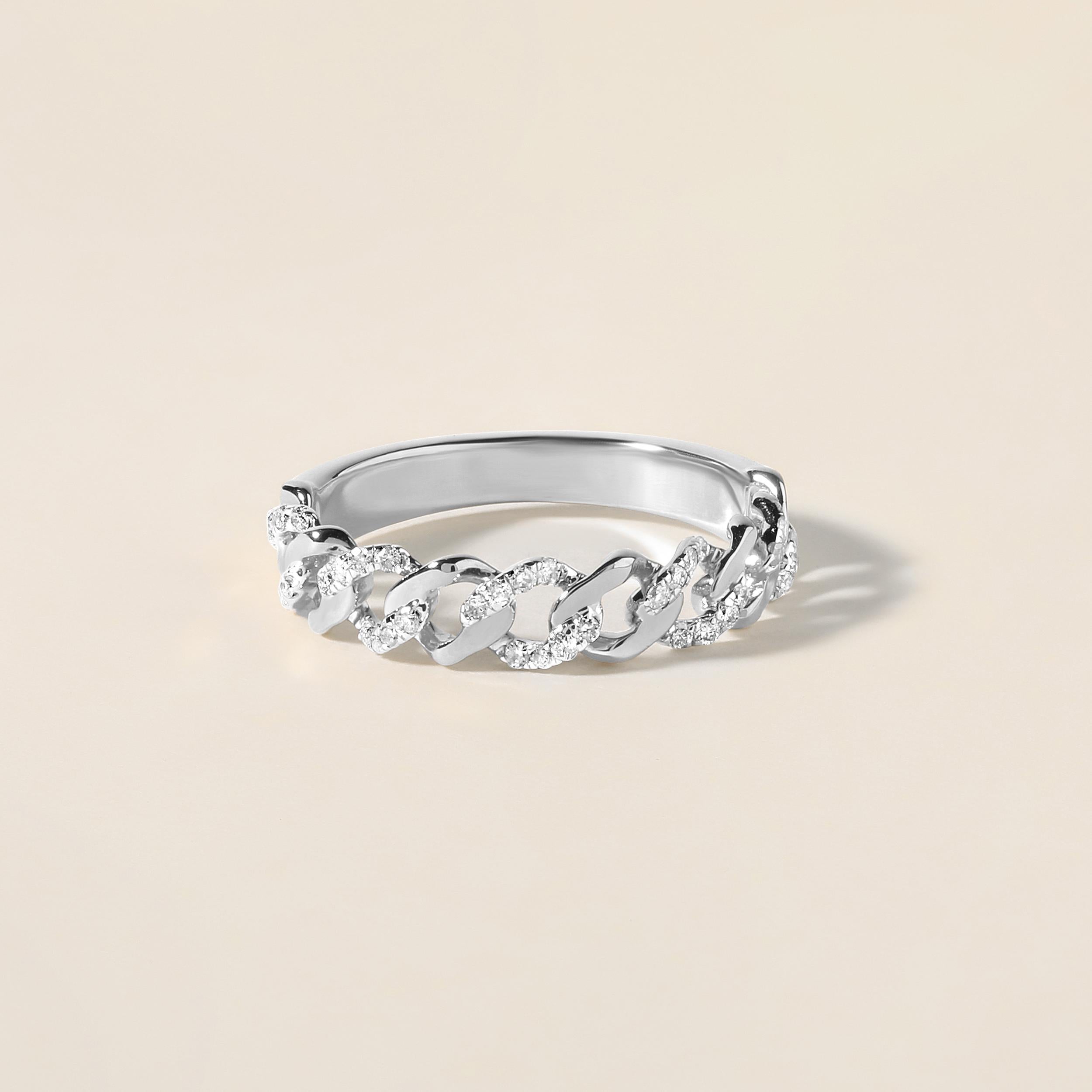 Ring Size: US 7

Crafted in 2.717 grams of 10K White Gold, the ring contains 40 stones of Round Natural Diamonds with a total of 0.214 carat in F-G color and I1-I2 clarity.

CONTEMPORARY AND TIMELESS ESSENCE: Crafted in 14-karat/18-karat with 100%
