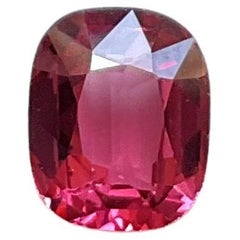 Certified 0.90 Cts vivid pinkish red Burmese spinel cutstone natural gem spinel