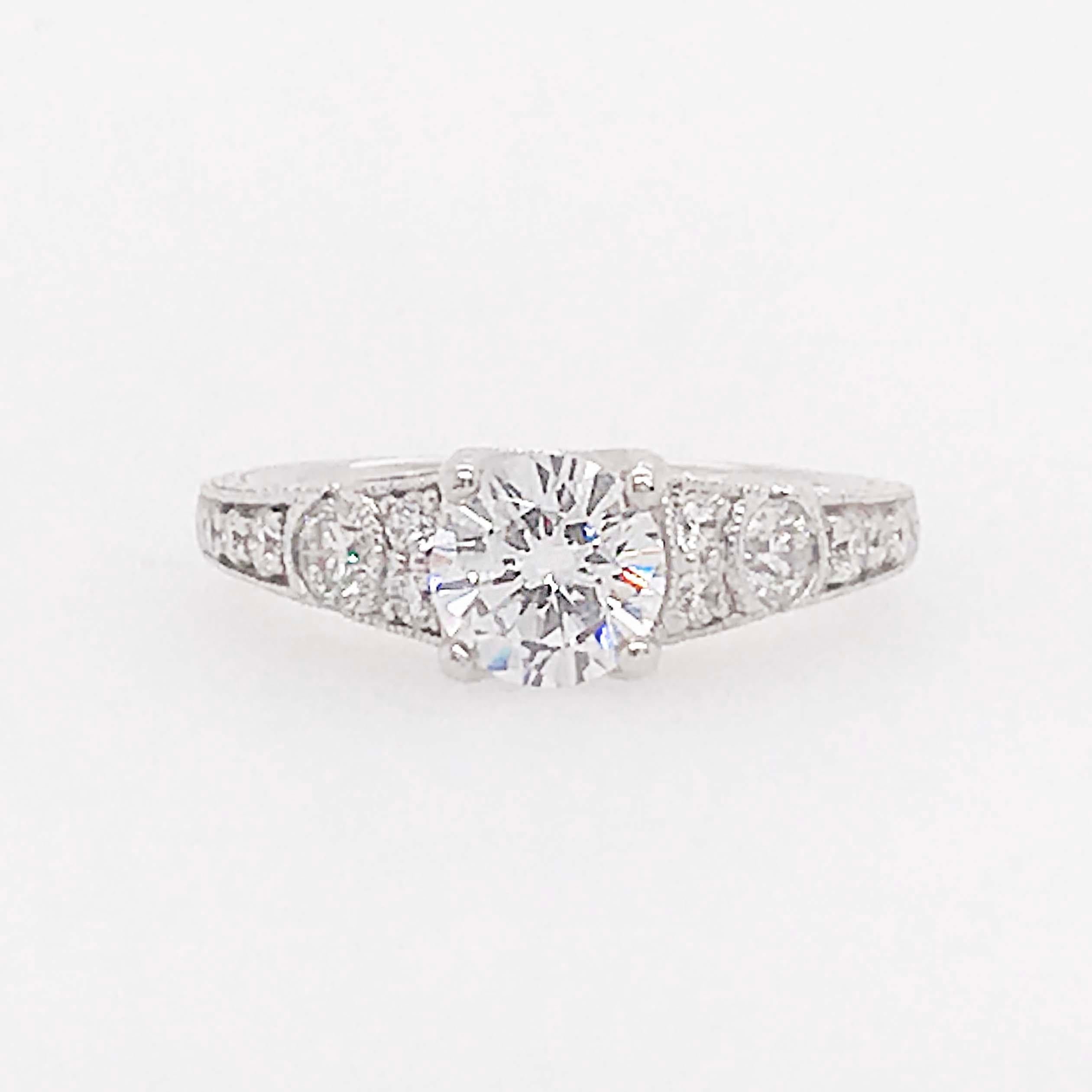 1 carat diamond ring vintage