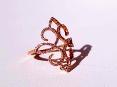 Anillo de Diamante Rosa Mixto VVS Certificado 1,00 qt