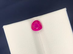 Certified 1.02 Carat Natural Loose Ruby Gemstone From Myanmar (Burma)