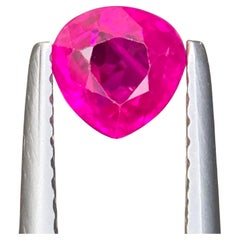 Certified 1.02 Carat Natural Loose Ruby Gemstone From Myanmar (Burma)
