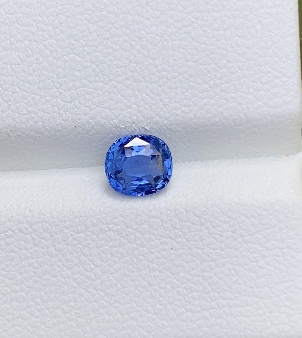 Ceylon Blue sapphire 1.08 Carats unheated Gemstone

• Variety: Sapphire
• Origin: Sri Lanka (Ceylon)
• Color(s): cornflower blue
• Shape/Cutting Style: Oval
• Cut: Wellcut
• Dimensions: 5.35.5mm x 5.92mm x 3.64mm
• Calibrated: No
• Clarity Grade: