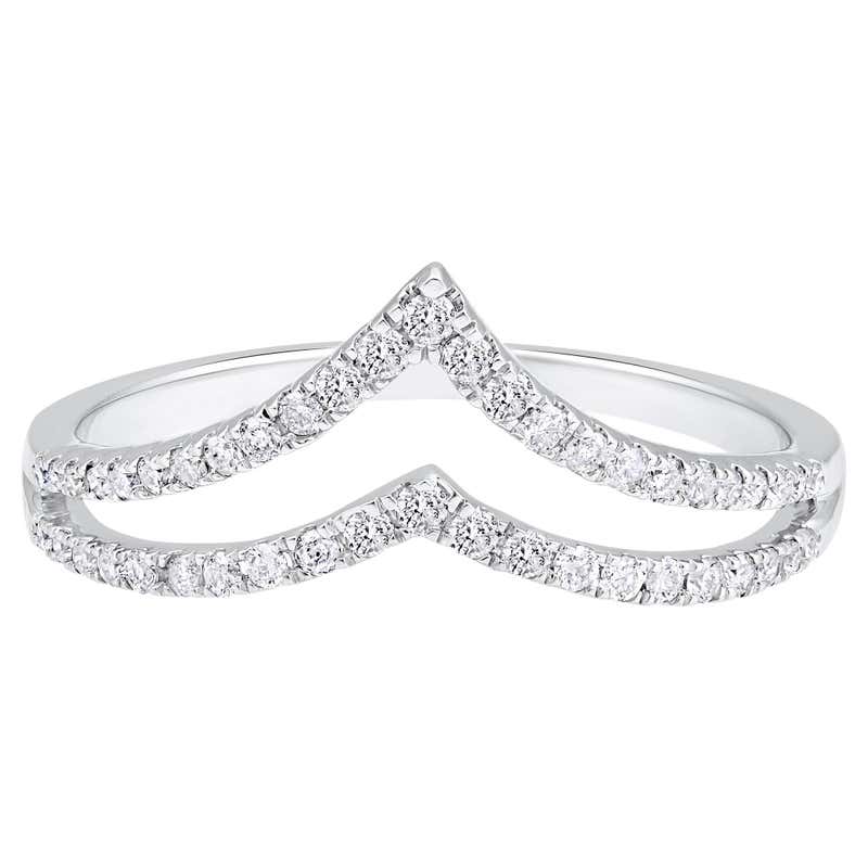 Certified 10k Gold 0.15 Carat Natural Diamond Designer Infinity Loop ...