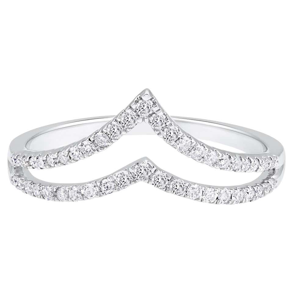 Certified 10k Gold 0.15 Carat Natural Diamond Designer Infinity Loop ...