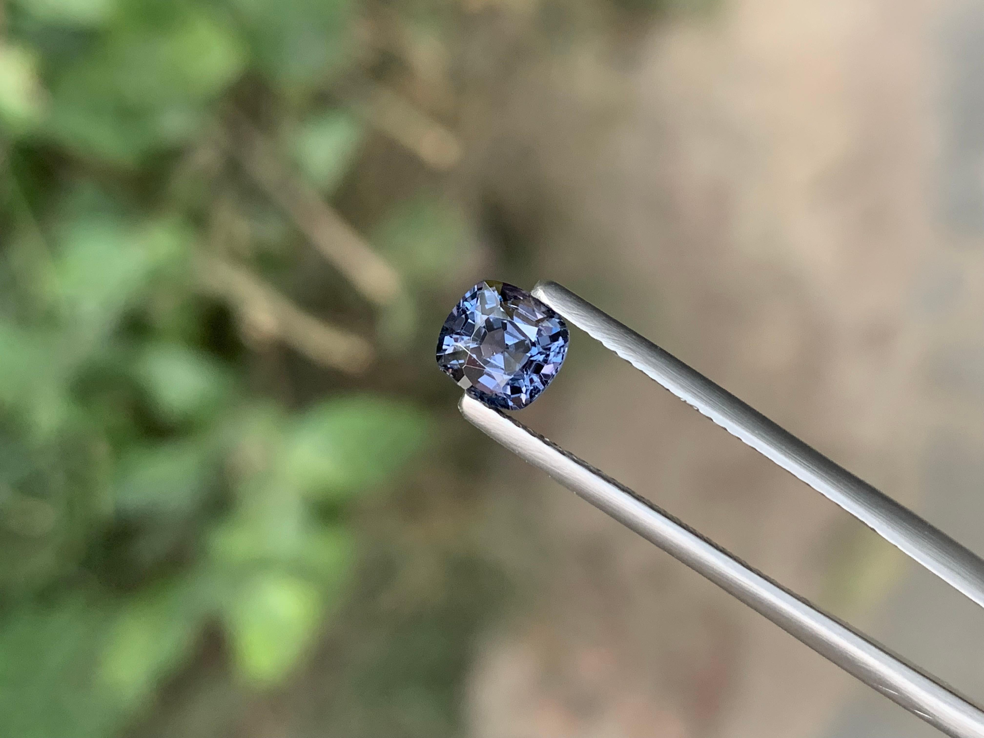 Certified 1.12 Carat Natural Loose Purple Spinel Gemstone From Tanzania im Angebot 5