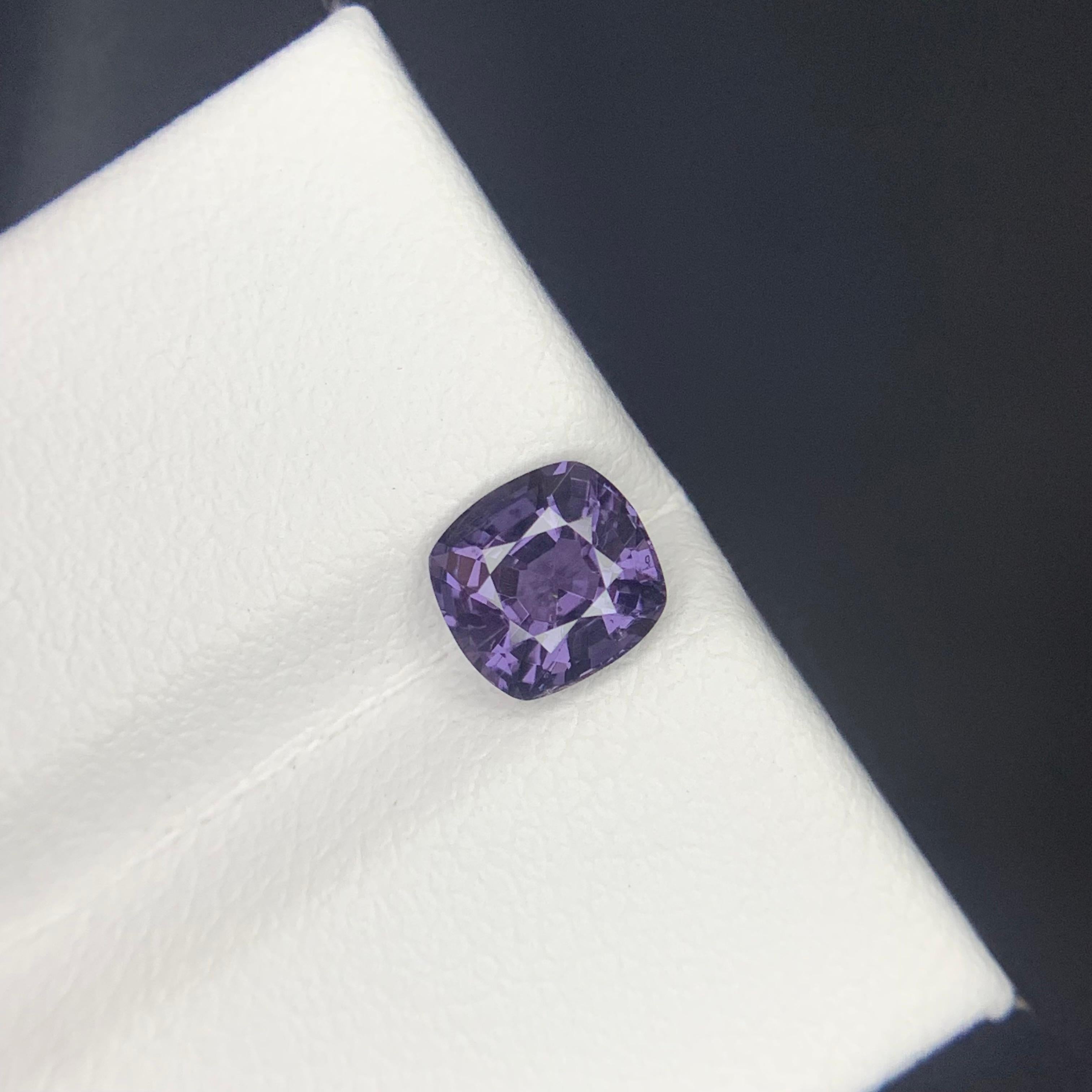 Certified 1.12 Carat Natural Loose Purple Spinel Gemstone From Tanzania im Angebot 7