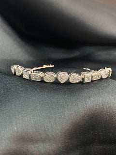Tennisarmband mit zertifizierten 12,50 Karat natürlichen Diamanten