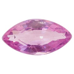 Certified 1.25ct Marquise Burma Pink Spinel, 5.08x9.79x3.25 mm