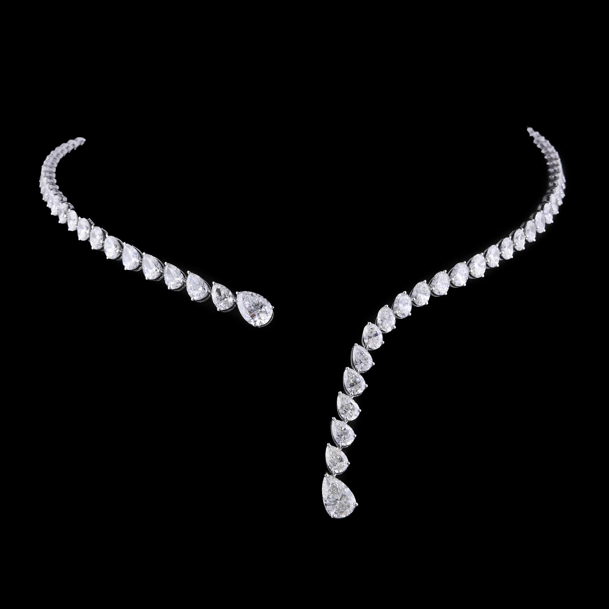 Zertifizierte 12,69 Karat Diamant Manschette Kragen Choker Halskette 18 Karat Weißgold im Zustand „Neu“ im Angebot in Diera, Dubai